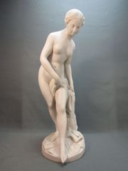 西洋ヴィンテージ　大理石　水浴する 裸婦像　ビーナス像　61cm　フランス製