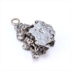 カンポデルシエロ 隕石 14.5g 鉄隕石 原石 ネックレス ペンダント トップ アクセサリー P2580