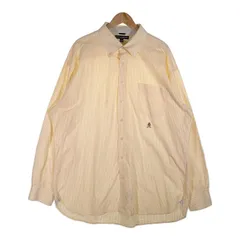 00's TOMMY HILFIGER トミーヒルフィガー ストライプ ボタンダウンシャツ イエロー Size XXL