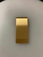 ゴールドメッキマネークリップ　無地　日本製金メッキ　財布　カード