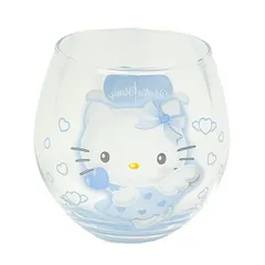 サンリオ ハローキティ まんまるグラス(ブルー) エンジェルキティ コップ 日本製 Sanrio
