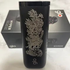 不動明王 不死鳥 デザイン レーザー加工 glo HYPER グローハイパー グラファイト ブラック 黒 和柄 和彫り 鳳凰 フェニックス 新型 3面加工 新品 未使用 送料無料 オリジナル カスタムのサムネイル
