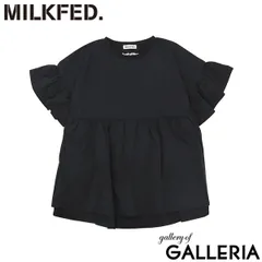 ミルクフェド チュニック 半袖 大人可愛い Tシャツ MILKFED. レディース 夏 長め フリル 水陸両用 ペプラム ゆったり ロゴ刺繍 UV加工 吸汗速乾 コラボ MILKFED. x OP RUFFLE TUNIC 103252013006のサムネイル