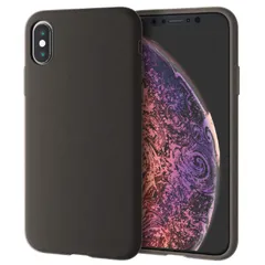 新品 エレコム iPhone XS/シリコンケース/ブラック PM-A18BSCBK