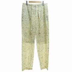 ライト WRYHT タグ付き 23SS Strings Waist Trousers パンツ テーパード ボタンフライ シースルー オールドジョー取り扱い レオパード柄 黄色 イエロー 1 Sサイズ 231WT-PT05 ■BL2