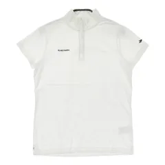 サイズ：0 PEARLY GATES パーリーゲイツ  ハーフジップ 半袖Tシャツ  ホワイト系 [240101508484] ゴルフウェア レディース ストスト