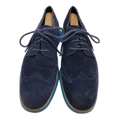 COLE HAAN コールハーン ウィングチップ レザーシューズ スエード ネイビー (メンズ 9.5 M) 中古 古着 KA1115