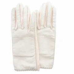 ジバンシィ GIVENCHY タグ付き 手袋 グローブ レザー カシミア 19㎝-20㎝ M ピンク /SS 1025 ■GY09のサムネイル