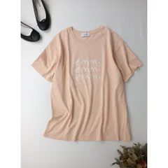 ◯emmi×ecostore UpDRIFT エミ アトリエ ロゴTシャツ エコストア カットソー プルオーバー ONE コーラル サーモンピンク系/26Nのサムネイル