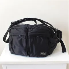 美品！ PORTER ポーター 90s タンカー 2WAY ウエストバッグ 日本製 黒 （w-2520120）