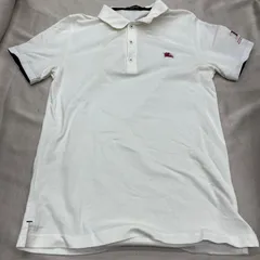 BURBERRY BLACK LABEL バーバリーブラックレーベル　メンズ　半袖　シャツ　ポロシャツ　サイズ2 白