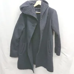 ◇ ⊇ EASTBOY イーストボーイ 無地 長袖 ウールボアコート サイズF ネイビー系 レディース E  【1505220000186】