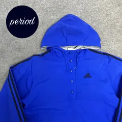 P2665 90s adidas スナップボタン　ナイロン　プルオーバー