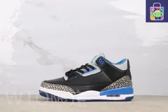 【今日特価】Air Jordan 3 エアジョーダン 3 136064-007 スポーツブルー-WTO輸入2