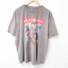 XL/古着 半袖 Tシャツ メンズ アニメ ドラゴンボール超 トランクス 大きいサイズ コットン クルーネック 濃グレー 25jul03 中古