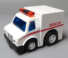 【中古】ミニカー レスキュー車 「緊急出動だ!メタルプルバックカー」