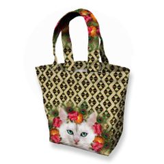MTJ Nouchka | 흰 고양이 미니 토트 백 Tote Bag 일본제