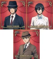 【中古】紙製品 [単品] エレン・イェーガー＆ミカサ・アッカーマン＆アルミン・アルレルト 記念特典色紙(3枚セット) 「進撃の巨人 The Final Season SPECIAL EVENT 2022 第1部 記念特典色紙A付き会場チケット」 同梱特典