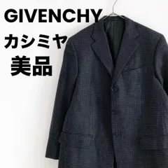 美品　GIVENCHY　ジバンシー　ジャケット　カシミヤ混　千鳥柄　グレー　Mのサムネイル