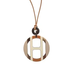 ⭐️未使用⭐️ エルメス ネックレス Hエキップ ピンク HERMES エルメス H型 チェーン ネックレス 