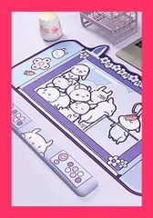 【スタッフおすすめ！】GeekShare リストレスト 大型マウスパット 防水材質 清潔しやすい オフィス用 スイッチデザイン マウスパッド かわいいデザイン プレゼント ウサギちゃん(リストレスト)