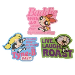 【メール便】パワーパフガールズ ダイカットシール セットステッカー 3枚入り スモールプラネット デコシール キャラクター グッズ 