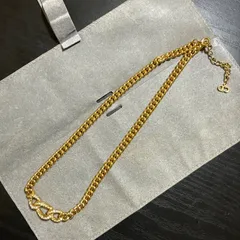 Christian Dior ネックレス　ロング　チェーン　喜平　ゴールド Christian Dior クリスチャンディオール ロゴ 喜平 ロング