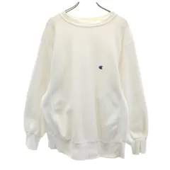 Champion チャンピオン 80s USA製 トリコタグ 2枚タグ ヴィンテージ リバース 長袖 スウェット M ホワイト REVERSE WEAVE 裏起毛 メンズ 古着
