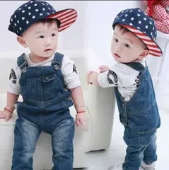 デニム　オーバーオール