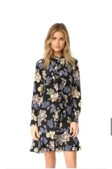 【美品】トリーバーチ シルク ペプラム 総柄 ワンピース ドット ふんわりフレア org.jpg