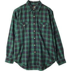 古着 80~90年代 エルエルビーン L.L.Bean 長袖 コットンチェックシャツ USA製 メンズL相当 ヴィンテージ/eaa577529
