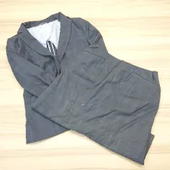 ◇ SUIT SELECT スーツセレクト チェック柄 シンプル フォーマル 上品 ミニ丈 S スーツ サイズ9 ネイビー系 レディース E  【1307210039363】