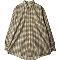 古着 80~90年代 ブルックスブラザーズ Brooks Brothers MAKERS 長袖 ボタンダウンチェックシャツ USA製 メンズM相当/eaa578690