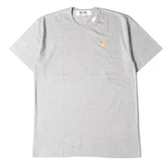 新品 COMME des GARCONS コムデギャルソン Tシャツ サイズ:XXL ゴールド ハート ワッペン クルーネック AZ-T216 AD2020 PLAY プレイ グレー 日本製 ブランド トップス カットソー 半袖のサムネイル