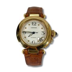 Cartier カルティエ K18YG 腕時計 自動巻き パシャ 35mm W3013456 中古品