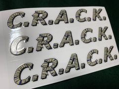 CRACK ステッカー　転写ステッカー