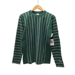 チャンピオン Champion 刺繍タグ REVERSE WEAVE T-SHIRT HEAVY WEIGHT JERSEY リバースウィーブ ストライプ カットソー ロンT 袖目付き メンズ import：M 