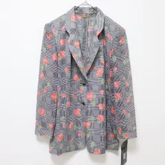 レリアン Leilian ヴィンテージ ジャケット テーラード 花柄 総柄 [a960099]