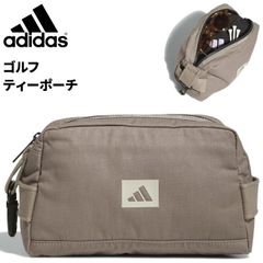 アディダス ゴルフバッグ 5L メンズ レディース adidas GOLF ファーストティーポーチ ケース ゴルフポーチ はっ水 撥水加工 スポーツバッグ 綿 コットンポーチ スマホ 貴重品 収納バッグ 鞄/KVI24