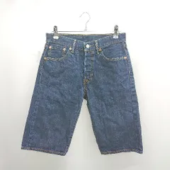 ◇ ⊂ Levi's リーバイス インディゴブルー ハーフデニムパンツ サイズ ブルー系 メンズレディース E  【1506130007074】