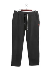 【お得なクーポン配布中!】 ポロ ラルフローレン ポケット付き スウェット パンツ メンズ XL 裏起毛 トレーナー ヘビーウェイト イージーパンツ ワンポイント 厚手 黒