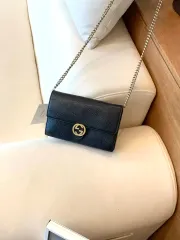 GUCCI(グッチ) インターロッキング GG ミニ チェーン クロスバッグ正規品