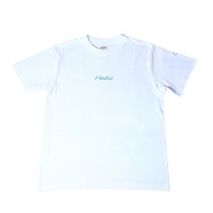 Haku Classic Modern T-Shirt White x Tiffany Blue