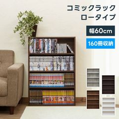 【色を選択してください】本棚　ラック　CD　単行本　文庫本　DVD　カセット　ゲーム　棚　飾り棚　収納　コレクション　推し活　コレクション　収集　マスコット　アクスタ　CGR　DBR　WAL　WH　4色展開　 (S140)HMP-04(0.8)コミックラック