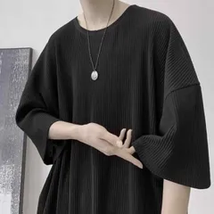 種類3：L/A：QSCZ-T01 ブラック メンズ ファッション 服 用 オシャレ シンプル 大人 かっこいい ストリート 夏コーデ トップス シャツ  