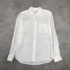 GQ276◇Traditional Wetherwear SHIRT : CUSTOM FIT リネンシャツ◇M◇白  カスタムフィット トラディショナルウェザーウエアーのサムネイル