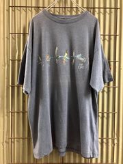 Old NEWPORT BLUE Print T-Shirt  フィッシング　ルアー　プリントTシャツ　カットソー　釣り