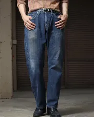 Levi's 559 wide-tapered silhouette 5 pocket faded denim pants リーバイス 559 色落ち フェード 5ポケット デニム ジーンズ W33 ブルー