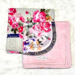 Christian Dior クリスチャン　ディオール　ハンカチ2枚セット