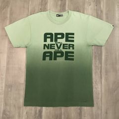 ★初期★ BAPE ASNKA LOGO グラデーション Tシャツ Lサイズ グリーン a bathing ape エイプ ベイプ アベイシングエイプ vintage NIGO